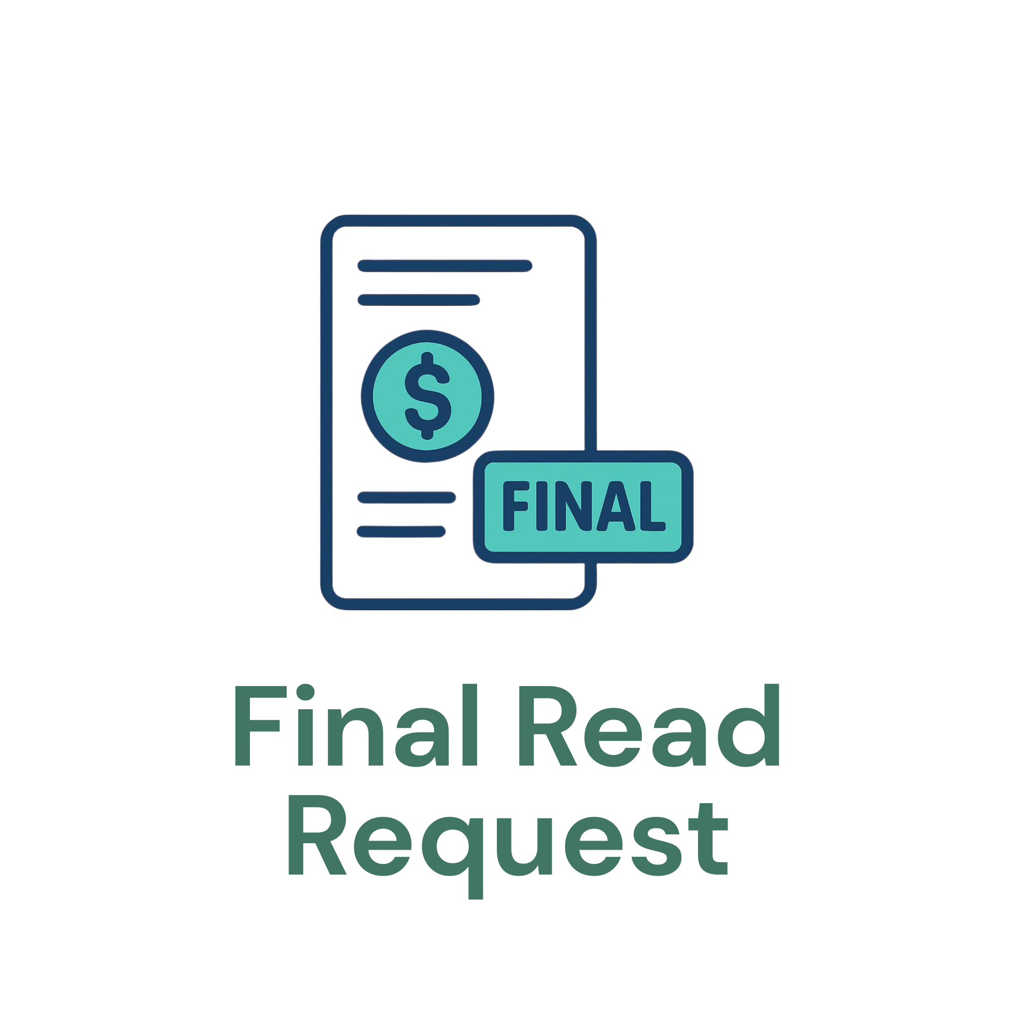 Click Here to Request a Final Water Read