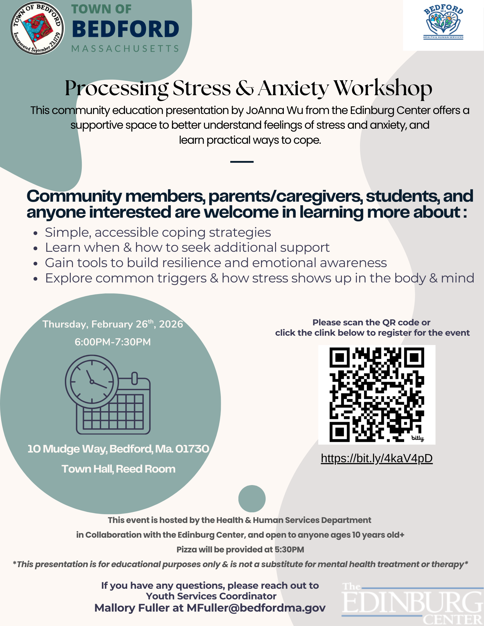 Processing Stress and Anxiety Workshop 
